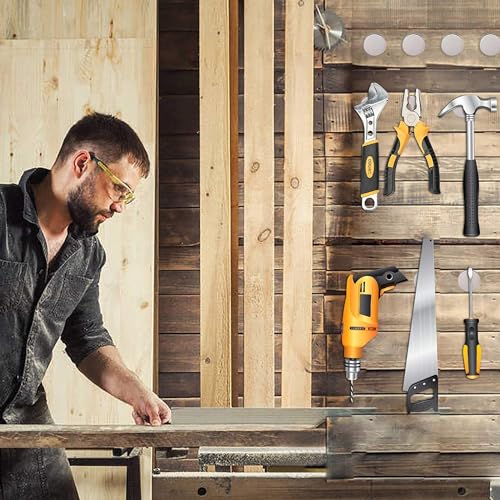 image for E BAVITE Super Strong Neodymium Disc Magnets with Double-Sided Adhesiv