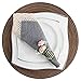 EHouseHome Dinner Cloth Napkins with Lace Trim Waterproof Spillproof Faux Linen Fabric Napkins,Set of 6, 18 x 18 Inch,Grey