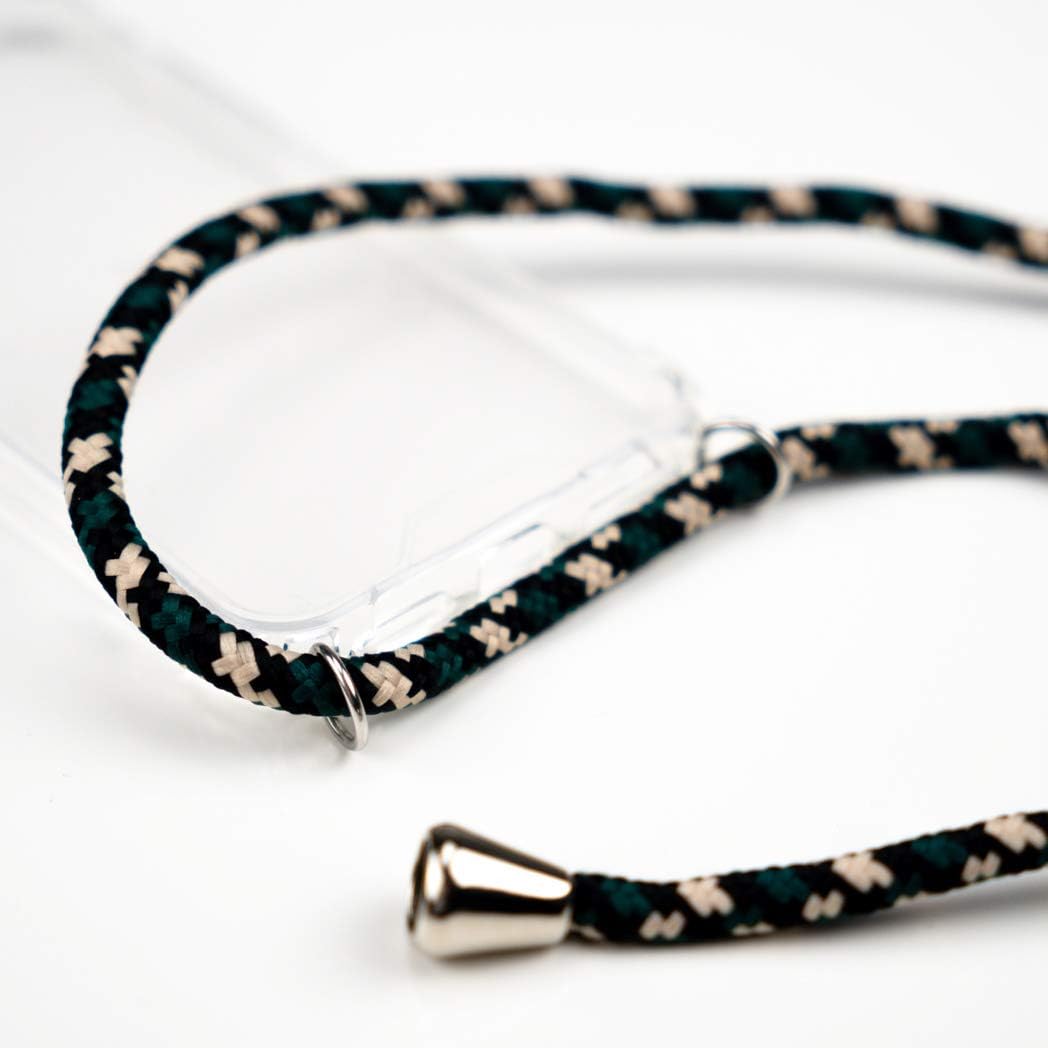 iMoshion Compatible with iPhone SE (2020), iPhone 8, iPhone 7 Mobile Phone Chain - Case with Strap for Hanging - Transparent Case Mobile Phone Case with Chain in - Silicone Edge and Corner Protection