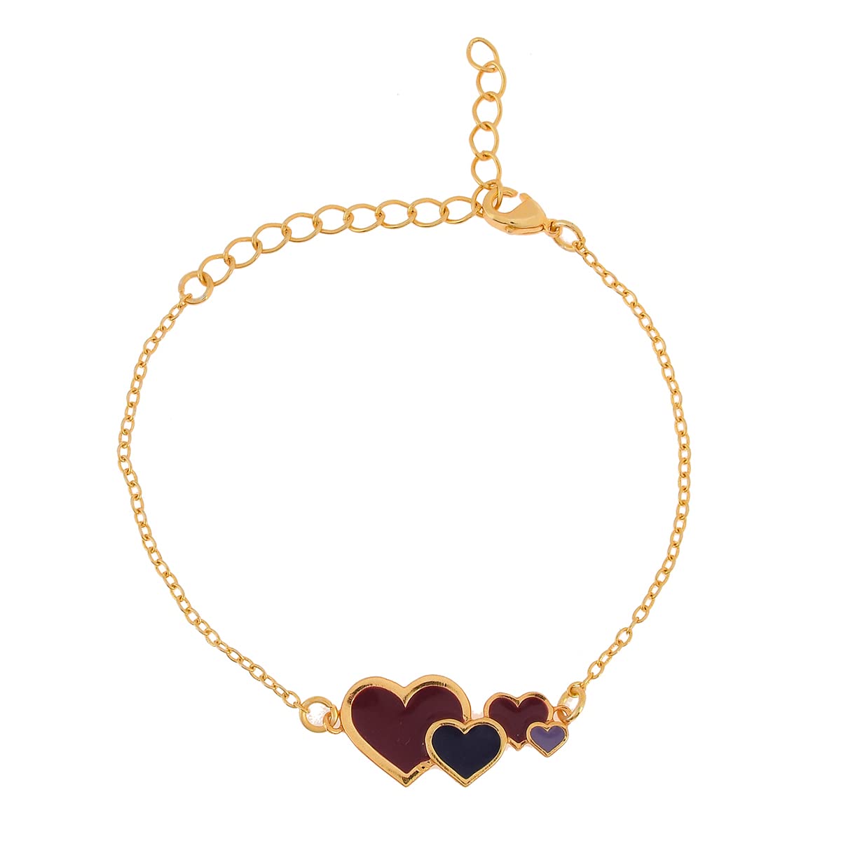 VOYLLA Valentines Day Collection Enamelled Hearts Bracelet (B0BSR3HT2B) Amazon Price History, Amazon Price Tracker