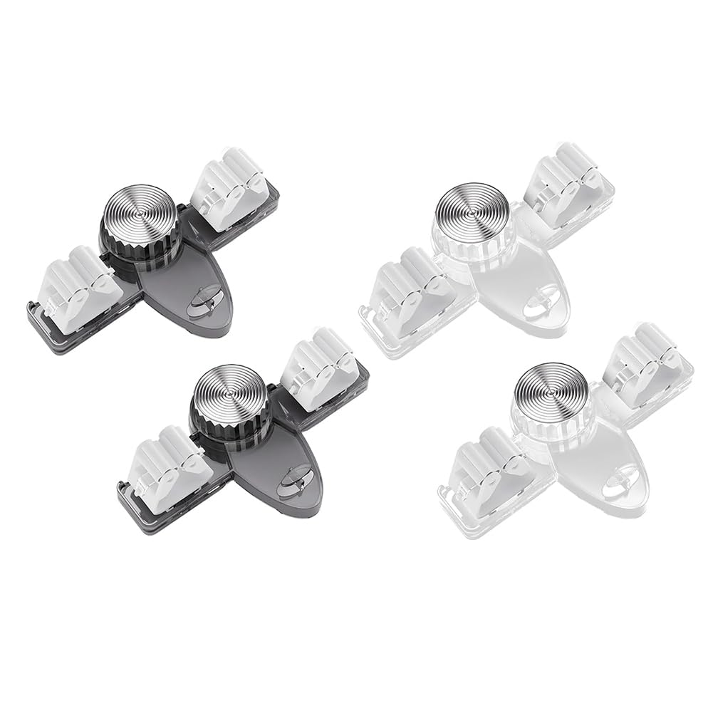 Vjsujehgy Broom Holder Mop Hanger, No Punching Required Broom Hanger Organizer for Bathroom, Kitchen, (4 Pcs)