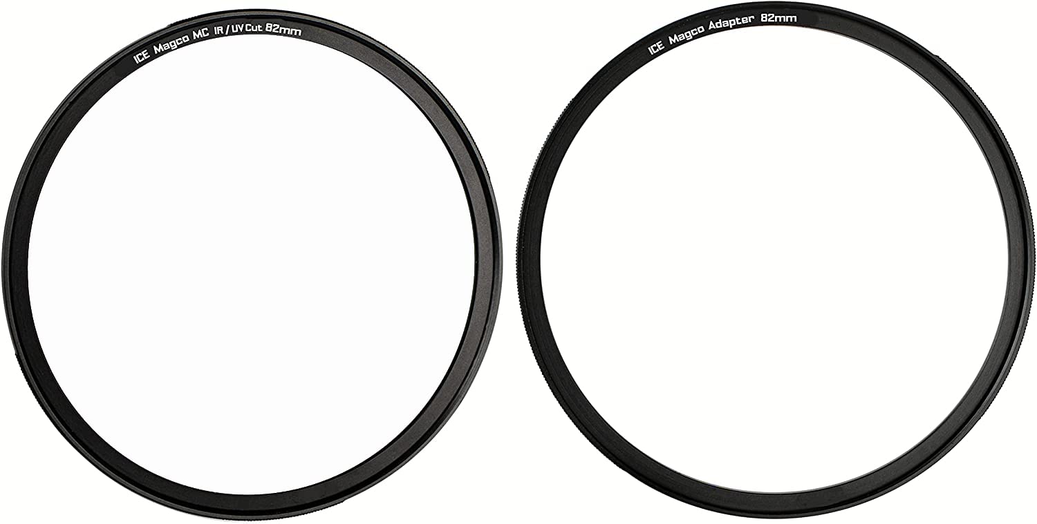 ICE Magco 82mm Slim Magnetic UV IR Cut Filter Multi-Coated MC Optical Glass Filter Incl Adapter