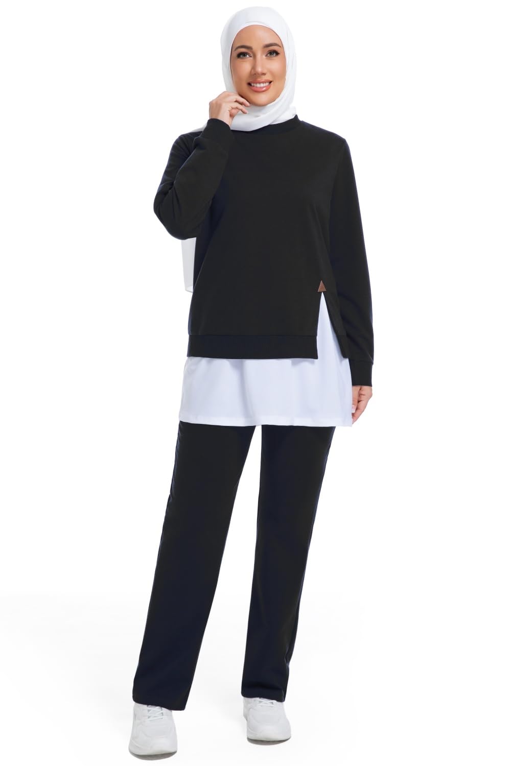 Muslima Sportkleidung Langarm als Freizeit Outfit für Damen Freizeit und Herbst