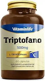 Triptofano 500 Mg (L-Tryptophan) - 60 Caps, Vitaminlife