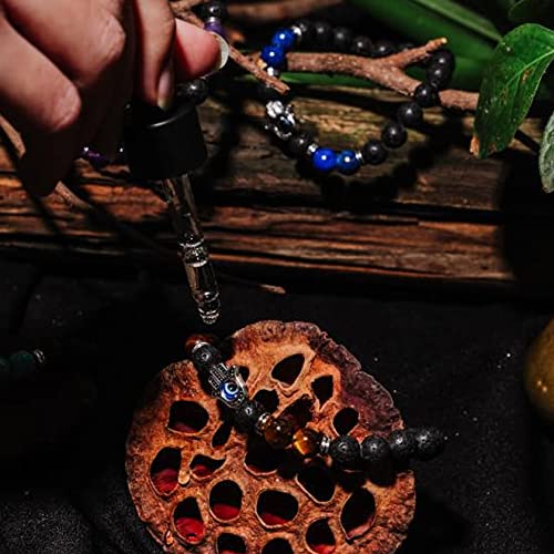 Milakoo 8Mm Beads Bracelet Tiger Eye Lava Rock Oil Diffuser Natural Stone Stretch Cuff For Men Women #TOP3