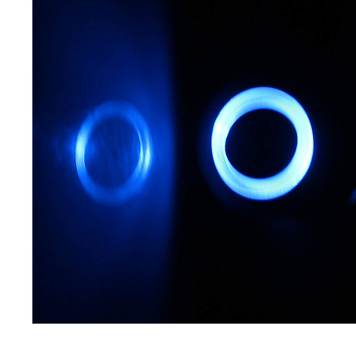 Interruptores de 12V CC, luz LED azul, 19mm, NO/NC, interruptor de botón con cierre de cabeza plana