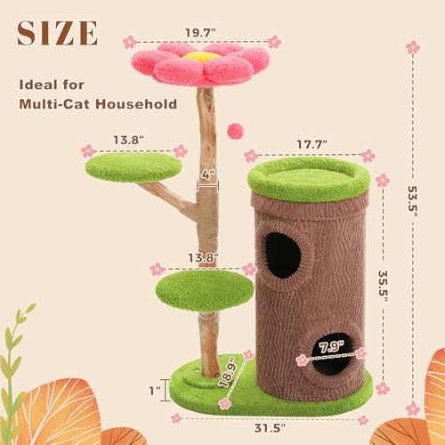 Árbol para Gatos Grande de Interior con Rascador y 2 Condos miniatura 3