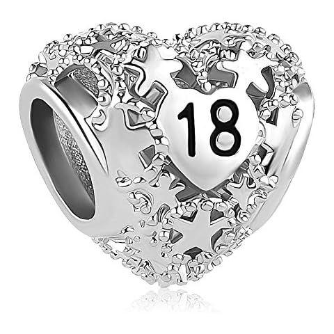 Sug Jasmin Heart Coming-of-Age Ceremony 18th Birthday Charm Beads for Bracelets Cover
