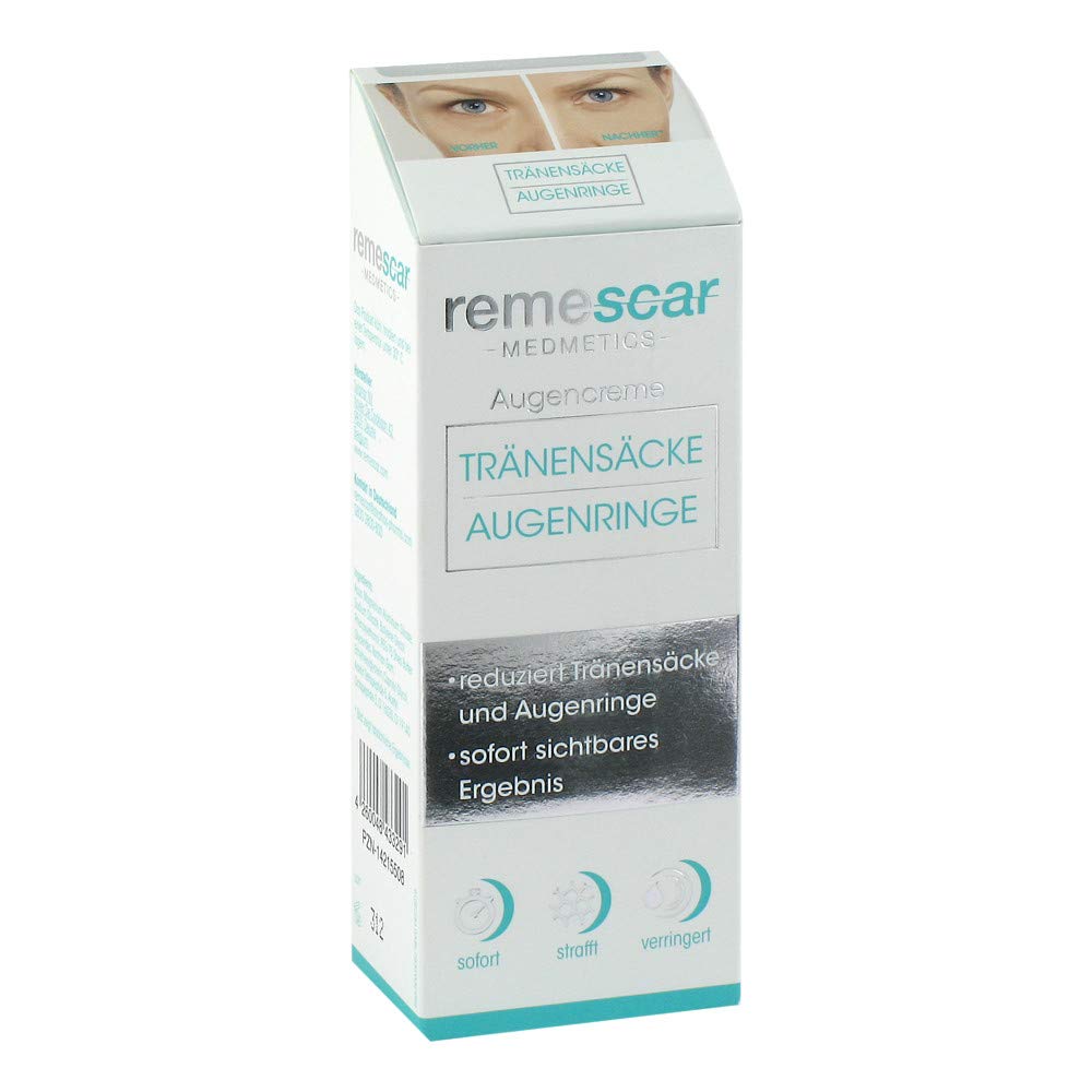 Remescar - Crema para ojos con bolsas y anillos (2 x 8 ml) Reduce los sacos y las ojeras con un resultado inmediatamente visible.