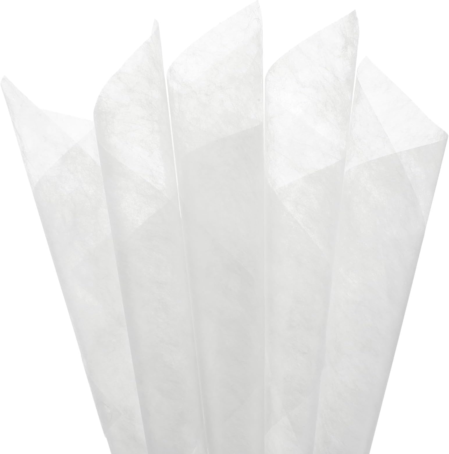 Sorcristy 38 Sheets Tissue Flower Wrapping Paper, 11.41 Inches Cotton Paper, Waterproof Floral Bouquet Wraps White Tissue Papers Withdrawable Lining Papers for Gift Bags(White)