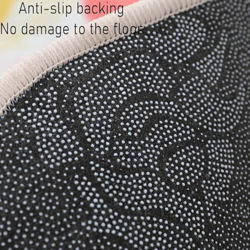Tapis de bain en demi-cercle lavable en machine avec texture microfibre à séchage rapide