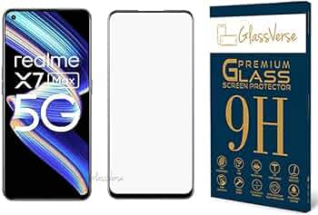 GlassVerse Anti-Shatter Tempered Glass For Realme X7 Max 5G (PACK OF 1) with Free Installation Kit. Full screen Coverage. Free Replacement If Received...