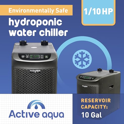Image of Active Aqua 0.10 HP Water Chiller with Boost | Cold Plunge & Ice Bath Cooler | Digital Temp Control | Fresh & Salt Water, Hydroponics, Aquariums | 10-40 Gal