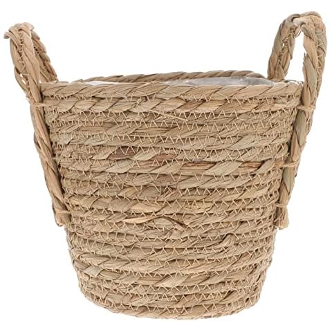 DOITOOL Rattan Flower Pots Seagrass Basket Cover