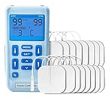 Der große LCD-Bildschirm und die benutzerfreundlichen Druckknöpfe mit Pausefunktion vereinfachen das Umsetzen der Elektroden. Die Energiesparfunktion schaltet das Gerät nach 5 Minuten ab, wenn es nicht benutzt wird. Enthält eine robuste Gürtelklammer aus Metall.