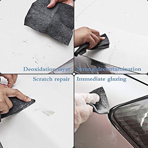 Nano Magic Cloth for Car Scratches, Multipurpose Car Scratch Repair Kit, Upgraded Car Paint Scratch Repair Cloth, Scratch Remover Cloth for Repairing Light Paint Scratches (2pcs)…