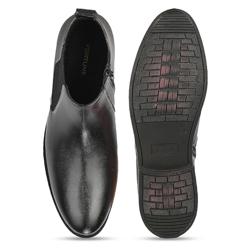 Liberty Fortune Black Ankle Boots for Men - Image 8