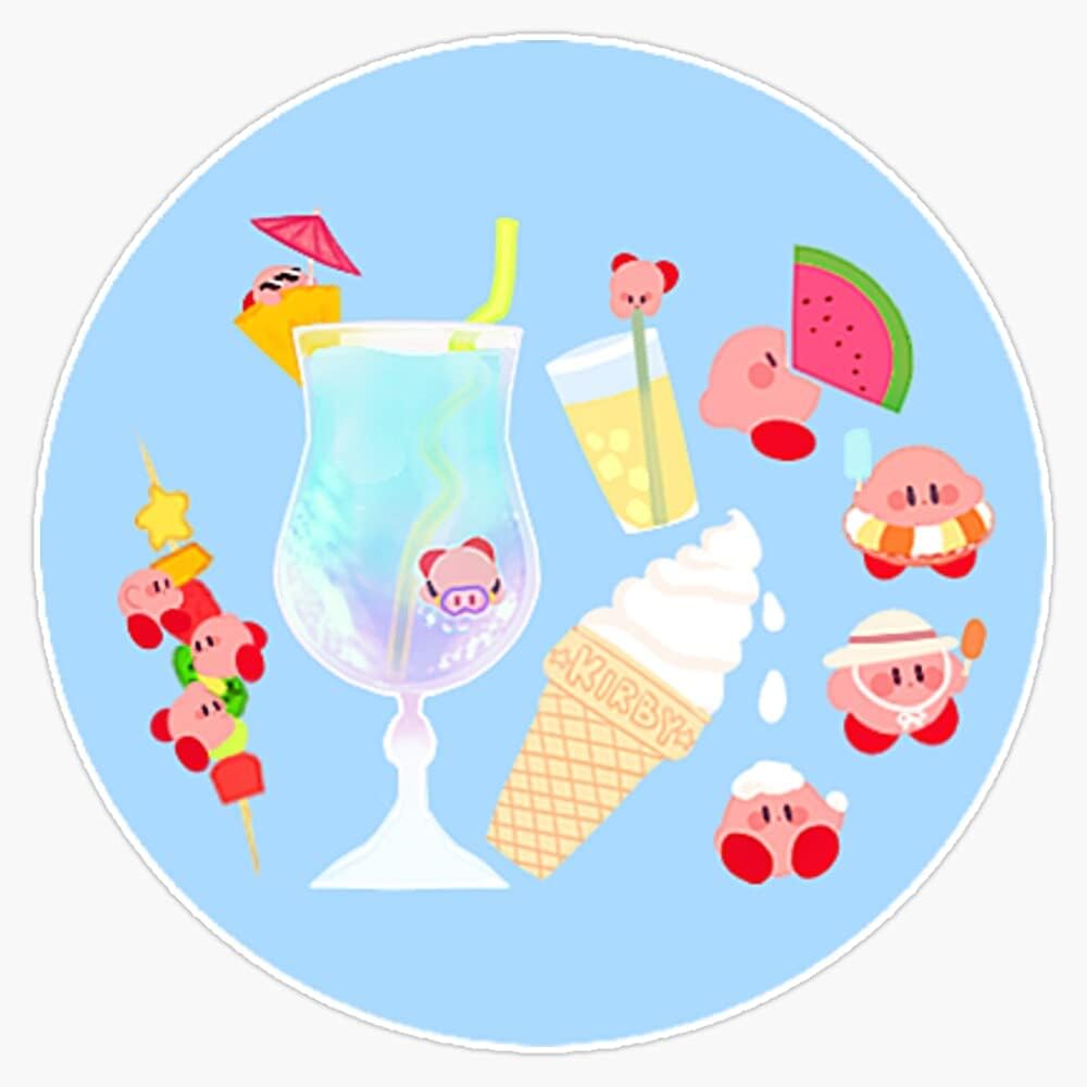 Magnet Summer Kirb Viny Magnetic Bumper Sticker 5"