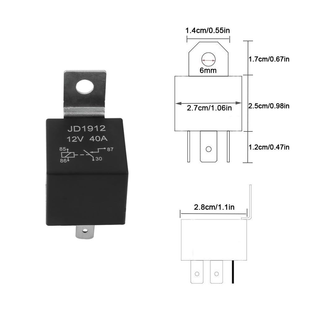 5X Relè Auto 12V 100A 4 Pin SPST – Impermeabili Per Auto, Barca E Fai Da Te