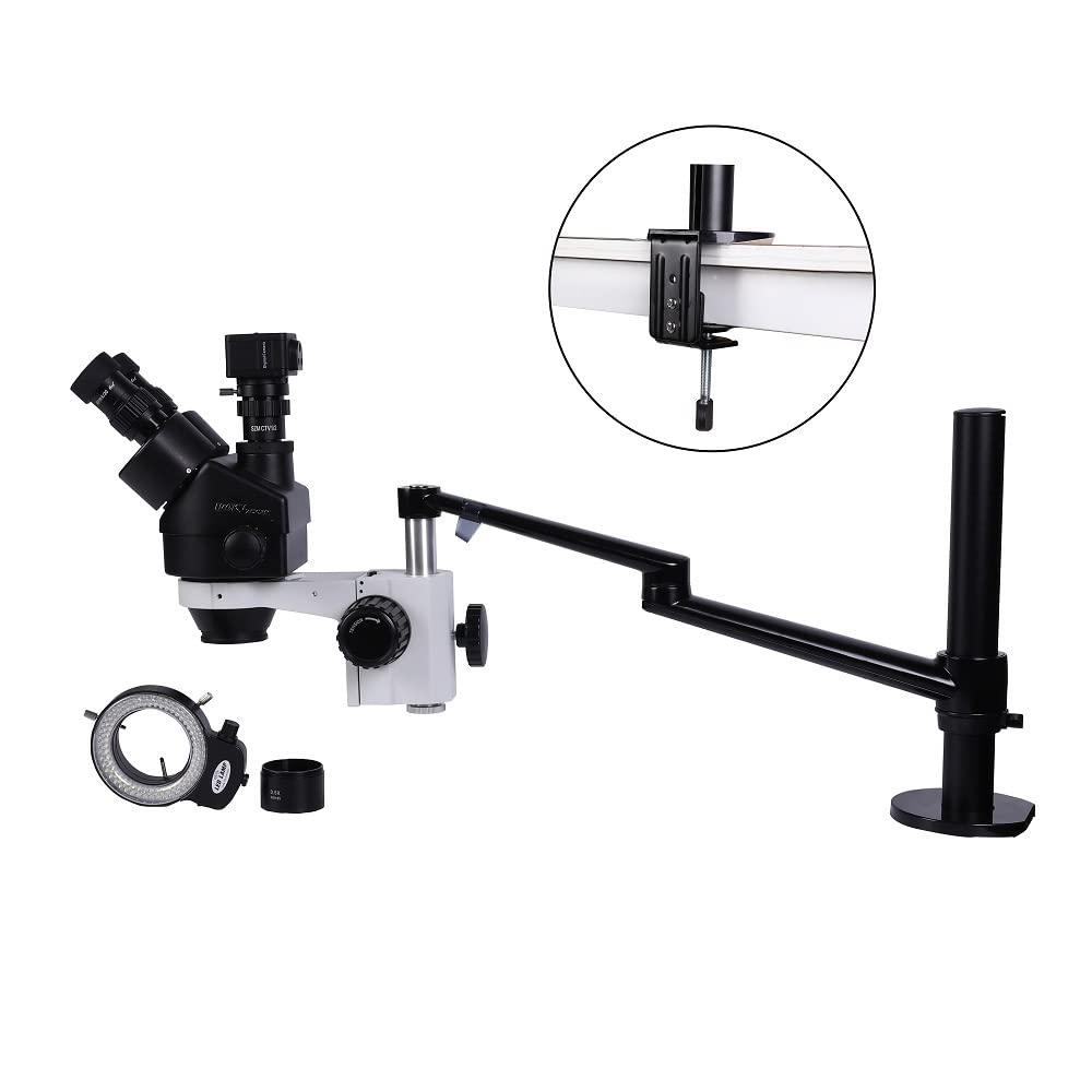 Regulierbare Halterung Für Mikroskope In Metall Mit 25 Mm Durchmesser, Für Mikroskope, Binokulare Oder Trinokulare, Mit Morsetto Da Volo.,E-See Figure