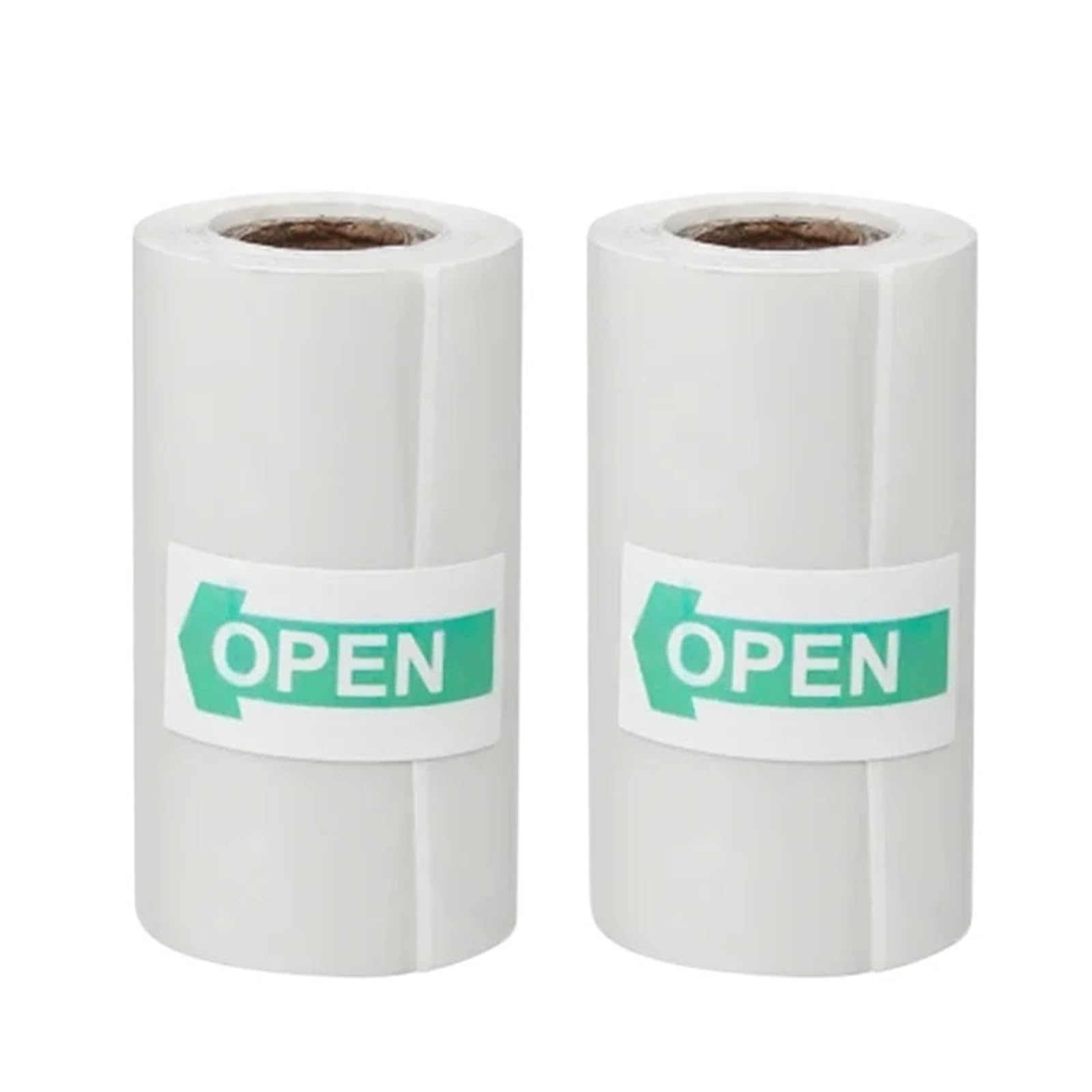 Rotoli di carta termica, Carta adesiva termica 5,7 x 2, cm(2PCS Transparent)
