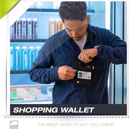 Lewis N. Clark RFID Neck Stash, Black, One Size by Lewis N. Clark - Image 7