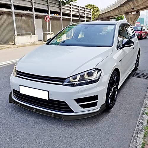 Spec-D Tuning Matte Black Front Bumper Lip Spoiler Splitter Compatible with 2014-2017 Volkswagen Golf MK7