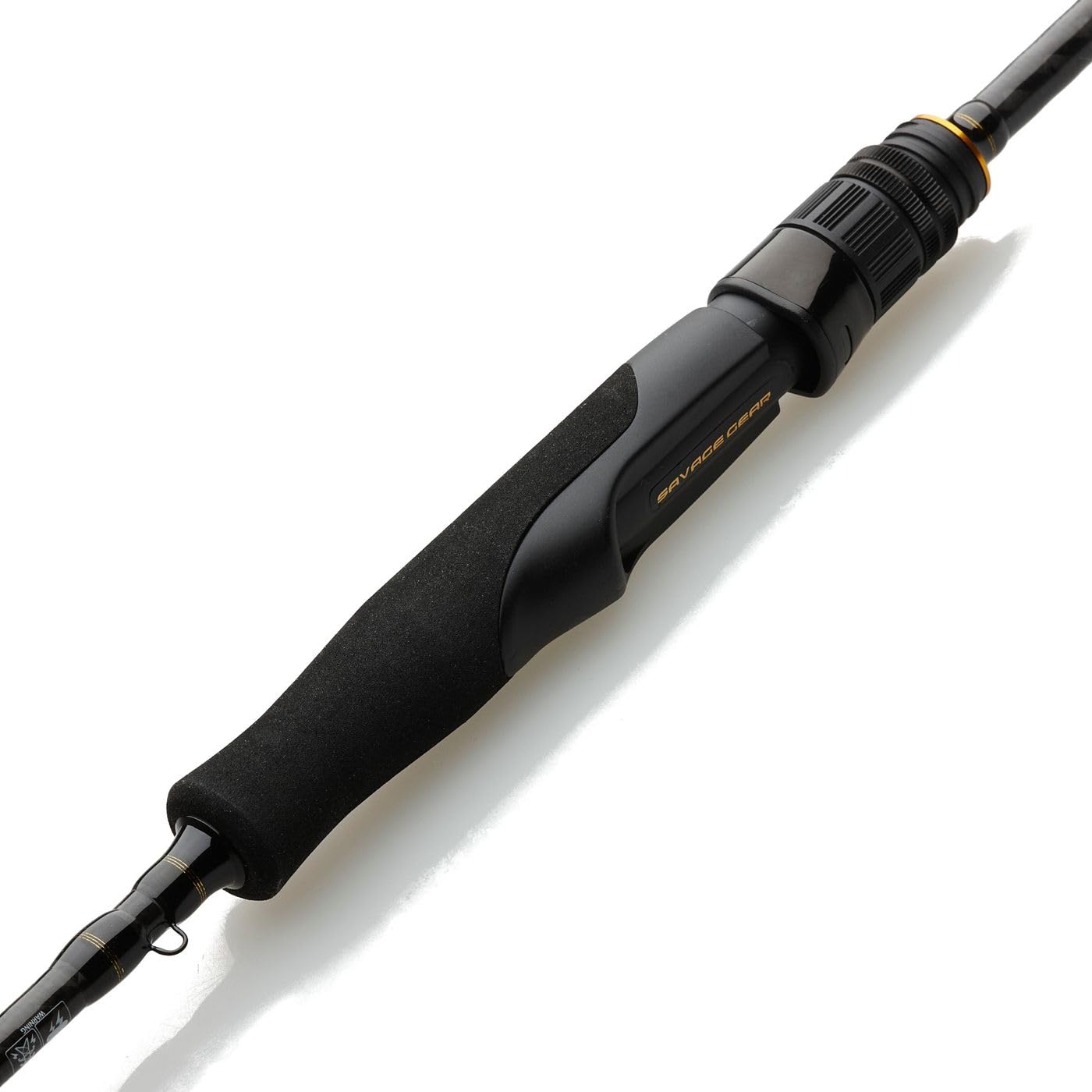 Savage Gear Lure Angelrute SG2 Ultra Light Game Spinnrute für Raubfisch Angler, Zander, Süß- und Salzwasserarten, robust, schwarz, Uni