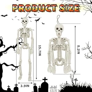 6pcshalloweendecoration16smallposeableskeletonfullbodywithmovablejointsforgardengraveyardhauntedhousepartyhomepropsdecor Urban Country Home Decor 6 pcs halloween decoration 16 small poseable skeleton full body with movable joints for garden graveyard haunted house party home props decor urban country home decor