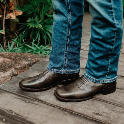 Soto Boots Mens Leather Square Toe Cowboy Boots H500454