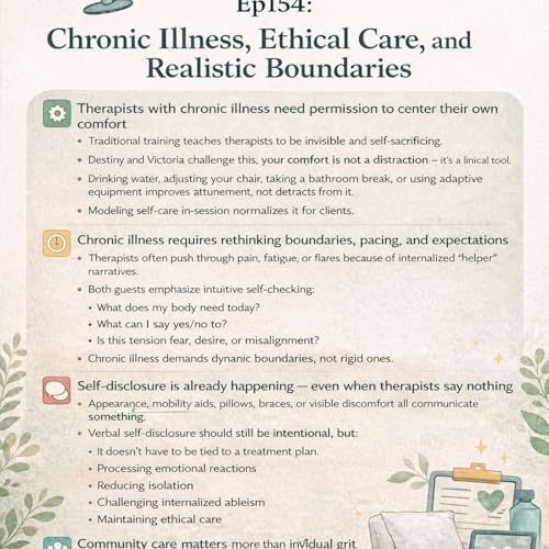 Ep154: Chronic Illness, Ethical Care, And Realistic Boundaries with Destiny Davis and Dr Victoria Rodriguez