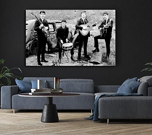Impression sur toile du groupe Beatles – Extra large 81 x 122 cm - Les Beatles, Paul McCartney, John Lennon, RIngo Starr, George Harrison Impression sur toile du groupe Beatles - Extra large 81 x 122 cm – Image 7