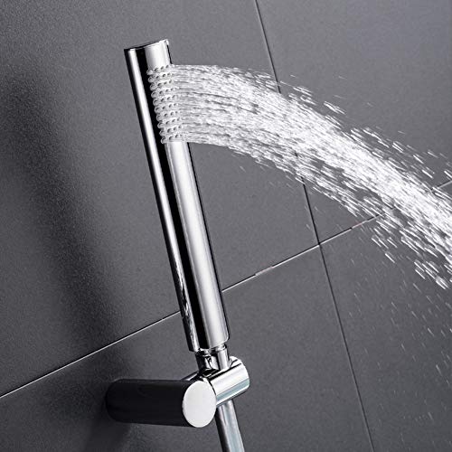 Douchette laiton chromé haute qualité avec support et flexible de douche élégant