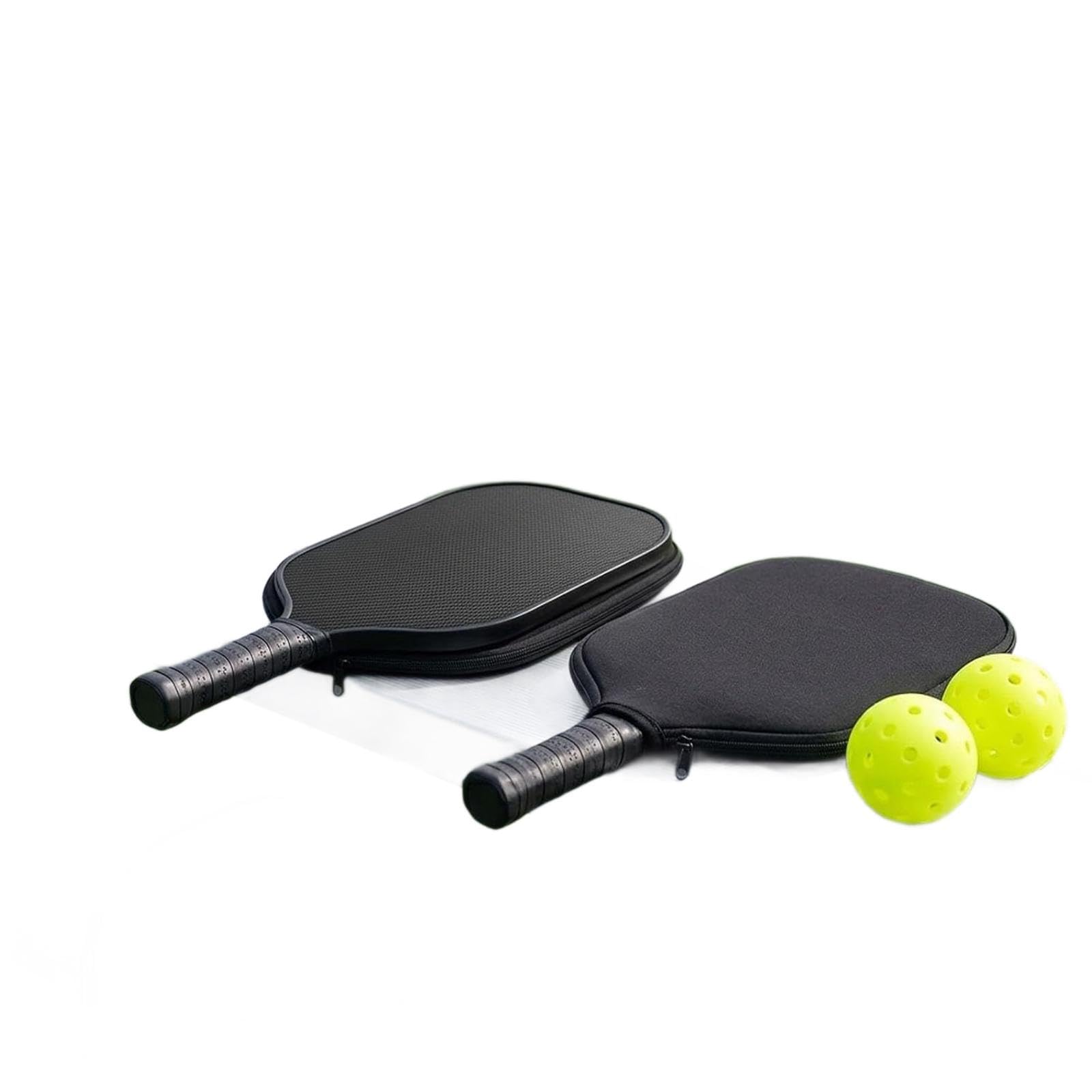 2 Pezzi Copertura Racchetta Pickleball Protettivo Neoprene Borsa Impermeabile Antipolvere con Cerniera Facile Da Riporre Adatta per Allenamento