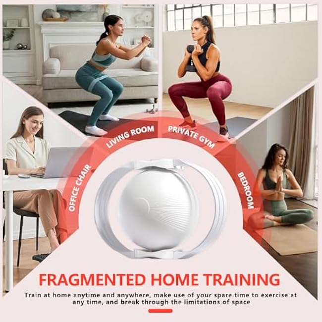 Ocdin Thigh and Hip Strengtheners Kegel Training Ball - Dual Use Pull & Compression Exerciser for Postpartum Recovery, Pelvic Floor Muscle Training