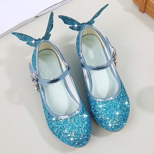 IWIHMIV Girls Dress Shoes Party Low Heels Slip On Mary Jane Shoes Flower Girl Comfortable Princess Wedding Party Shoes4