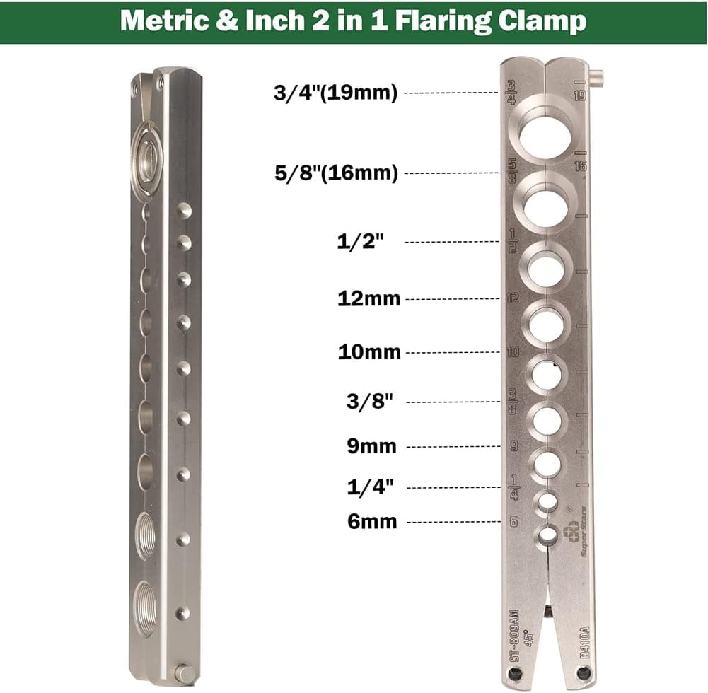 Kit de herramientas eléctricas inalámbricas para tubos de cobre suave, aluminio y latón en HVAC, tamaño de 14-34 pulgadas con acción de ensanchamiento de 5 segundos