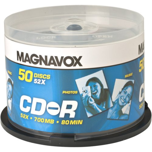 Magnavox CD-R 52x 50 pack Spindle Cake Box