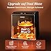 COSORI Dual Blaze Airfryer - Smart Heißluftfritteuse mit Wlan - 6,4L XXL Air Fryer - 11-in-1: Backen, Grillen, Brot, Hühnchen - 80+ Rezepte - spülmaschinenfest, Grau