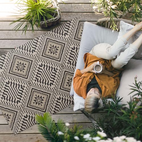 Tapis d'extérieur抗褪色 100x150 cm解决阳台地面因日晒雨淋变色问题 - 3