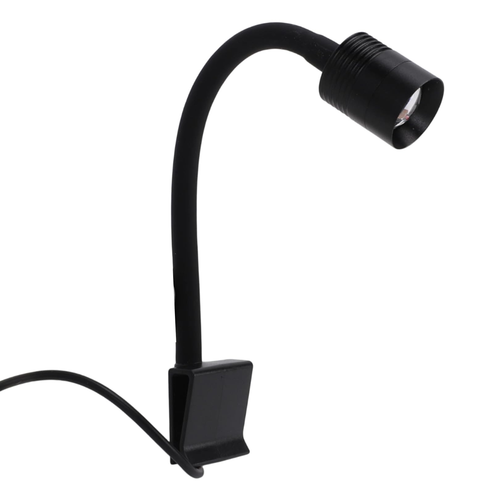 Pssopp Mini Aquarium Spot Light, USB IP65 Water Proof Light with 3 Mode and Flexible Clamp for Small Aquarium