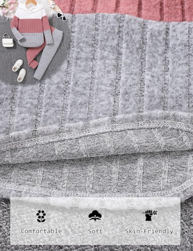 Girls Clothes Fall Girl Outfits 2Pcs Hoodie Pullover Sweatshirt+Pant+Leggings Winter Set for Size 4-8 Years Little Girls - Image 6