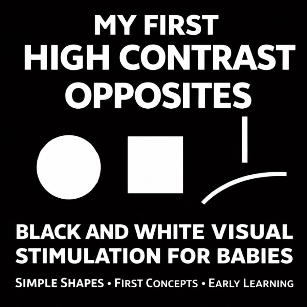 My First High Contrast Opposites: Black and White Visual Stimulation for Babies Simple Shapes, First Concepts, Early Learning (High Contrast Baby Books)