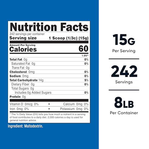 Image of Nutricost Maltodextrin Powder 8LBS - Gluten Free, GMO Free (Pack of 2)