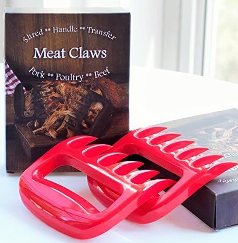 Absolute Best Number 1 Meat Shredder or Handler on Market. Pulled Pork, Beef, Chicken or any other meat you can think of. Bear Claw. Meat Fork. BBQ Tool. Professional. Red. Fork.