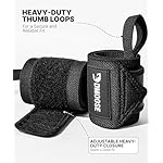DMoose Fitness Wrist Wraps for Weightlifting - IPL Approved Premium Lifting Straps with Thumb Loops for Powerlifting, Bodybuilding & Weight Lifting, Compression Gym Wrist Support for Working Out - Image 4