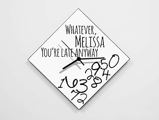 Custom Name Whatever, Whatever, you're late anyway/Polygon White - Wall Clock