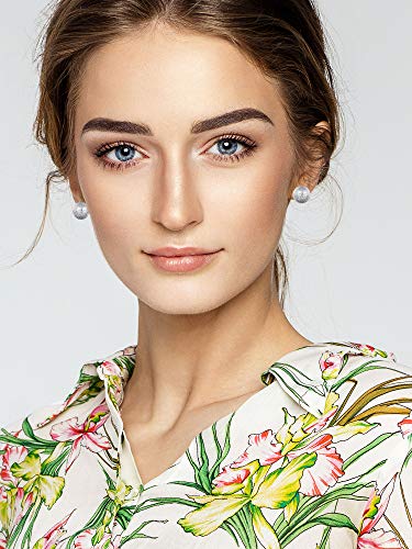 Bbto 24 Pairs Stud Earrings Crystal Pearl Earring Set Ear Stud Jewelry For Girls Women Men, Silver And Gold (Sliver) #TOP1