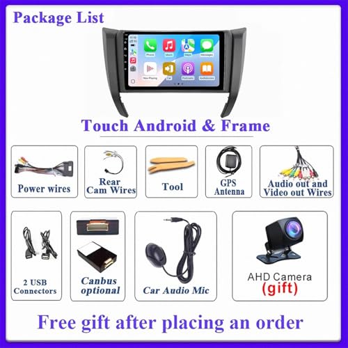 Pantalla Carplay para Nissan Navara D23 2014-2021 con Android Auto y Mirror Link 7