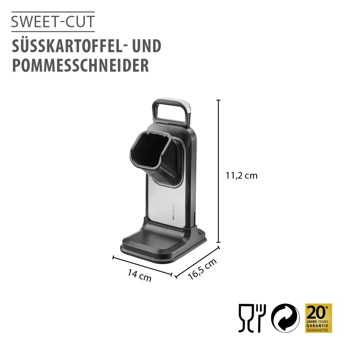 GEFU Süßkartoffel- und Pommesschneider SWEET-CUT - Edelstahl